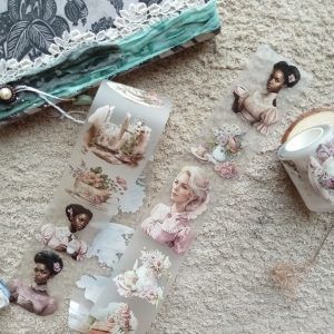 Pet tape Soft pink teatime ladies London gifties