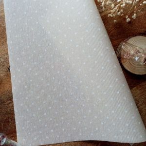 tela encuadernación cruda con topitos