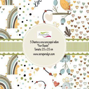basic scraperalyn Papel vellum decorado