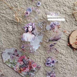 Pet tape Violet girls Flowers