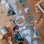 pet tape green scrapbooking