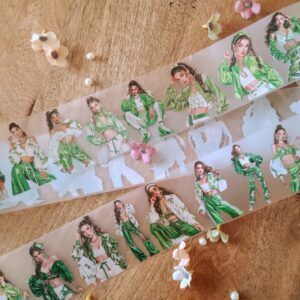 pet tape urban green scrapbooking
