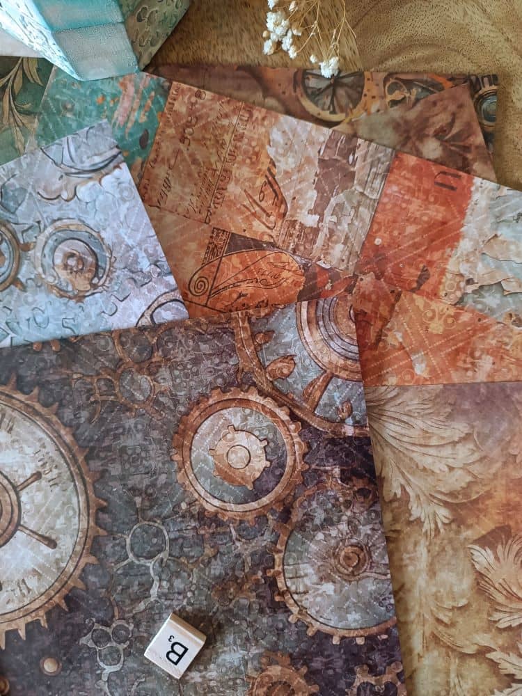 Colección scrapbooking steampunk
