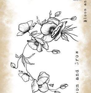 Sello acrílico Bloom & grow de Tracy Evans