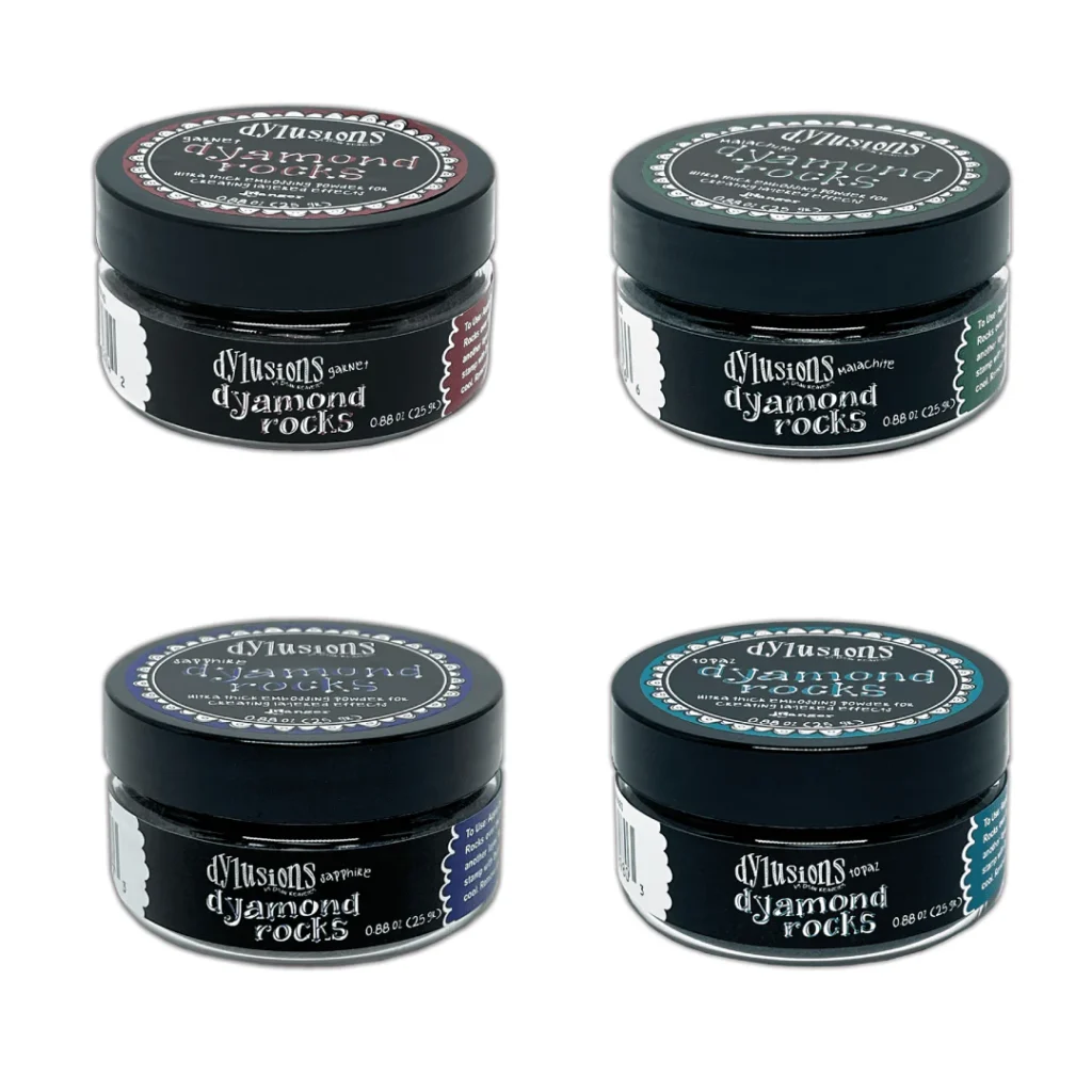 Dylusions Dyamond Rocks – Polvos de embossing ultra gruesos para efectos 3D Ranger