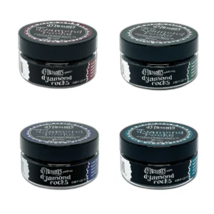 Dylusions dyamond rocks polvos embossing Ranger