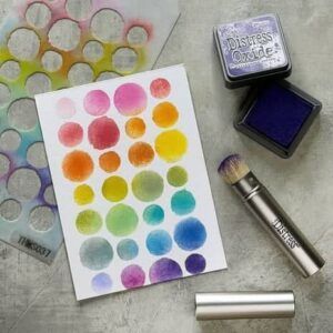 mini brochas degradado tim holtz ranger uso