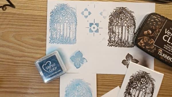 tintas para scrapbooking versafine y versacolor