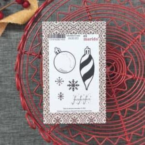 Sello Bolas y copos, colección Navidad de El Marido