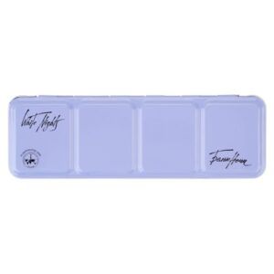 Caja vacía metálica 21 godets celeste White Nights
