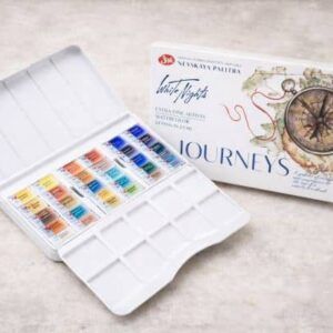 Set acuarelas Journeys 24 godets white nights