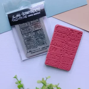 Sello de caucho Tickets, Tim Holtz