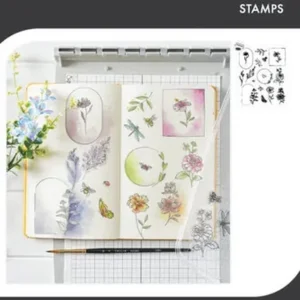 Set de sellos Floral Frames & Mini Flowers Sizzix