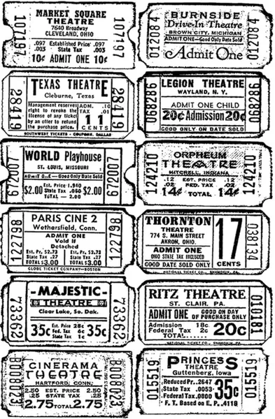 Sello de caucho Tickets, Tim Holtz - Imagen 2
