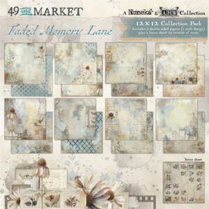 Papeles Scrap Faded Memory Lane Nuneka y Art House Whimsy para 49&Markets 30 x30