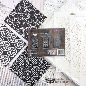 Set Stencils Victorian Tiles Finnabair