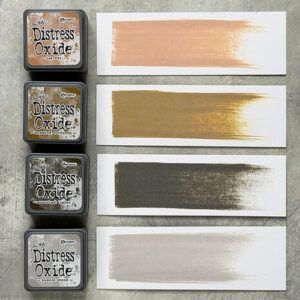 Distress Oxide Mini Tim Holtz Kit 18 – Tea Dye, Brushed Corduroy, Scorched Timber, Pumice Stone