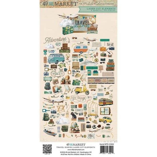 Die cuts Travel Diaries 49&Market