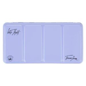 Caja vacía metálica 35 godets celeste White Nights