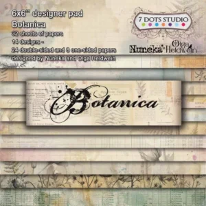 Papeles Scrap Botanica Nuneka y Olga Heldwein para 7 dots 6x6"