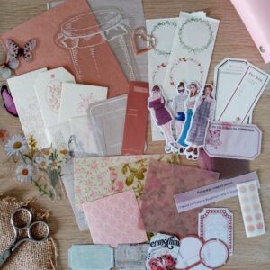 LIQUIDACIÓN - Kit ephemera flores y muñecas