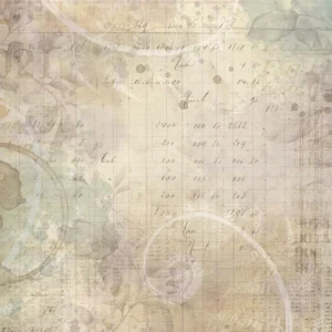 Papel Arroz Weathered Notes Botanica Nuneka y Olga Heldwein para 7 dots