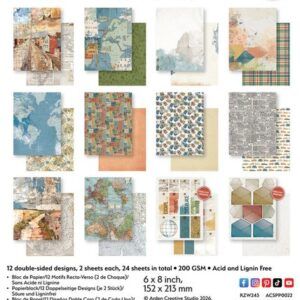 Papeles Scrap Been There 6x8", Katie Pertiet - Arden Creative Studio