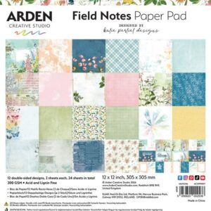Papeles Scrap Field Notes 12x12", Katie Pertiet - Arden Creative Studio