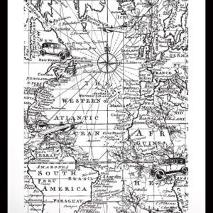 Sello de Fondo Maker Series World Traveler 4x6" - Katie Pertiet para Arden Creative Studio