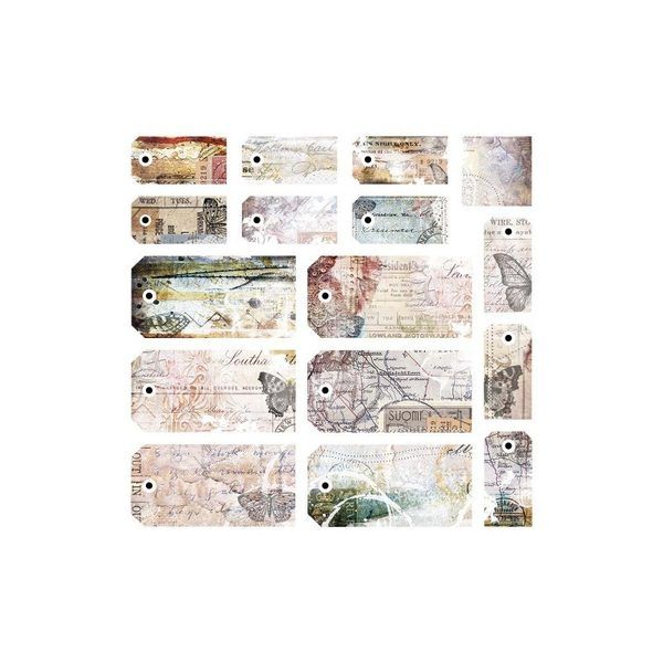 Papeles Scrap Butterfly effect Finnabair para 7 dots 12x12" - Imagen 4