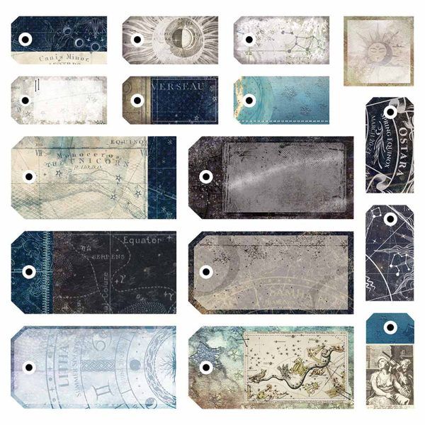 Papeles Scrap Stargazer Finnabair para 7 dots 12x12" - Imagen 9