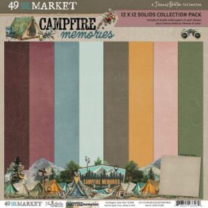 Papeles Scrap sólidos The Campfire Memories Dennis Bruton para 49&Markets 30x30