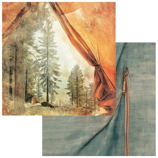Papeles Scrap Campfire Memories 49andMarket 12x12" - Imagen 4