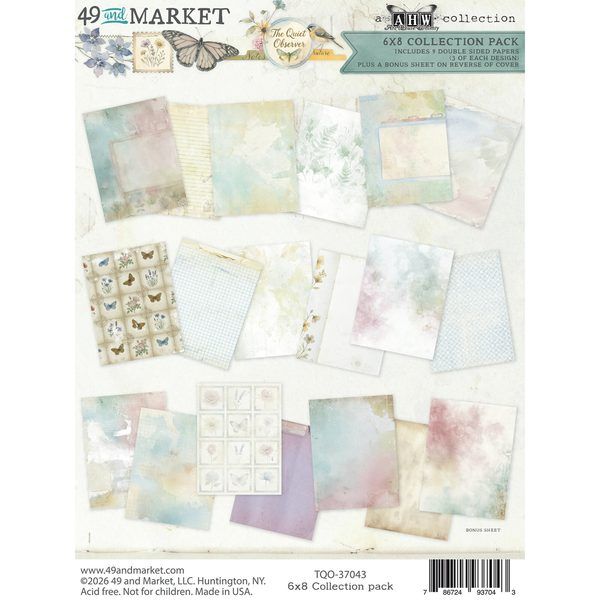 Papeles Scrap The Quiet Observer 6x8" - 49 and Market