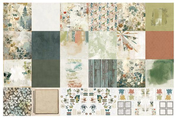 PRÓXIMAMENTE-Papeles Scrap Amber Ledgers 12x12", Katie Pertiet - Arden Creative Studio - Imagen 2