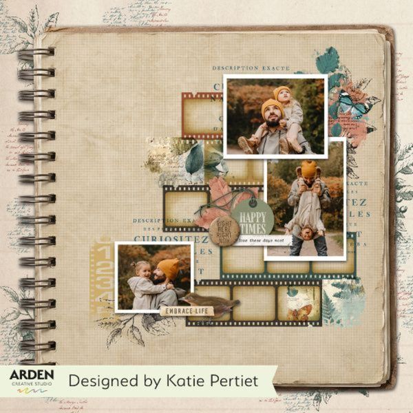 PRÓXIMAMENTE-Papeles Scrap Amber Ledgers 12x12", Katie Pertiet - Arden Creative Studio - Imagen 3