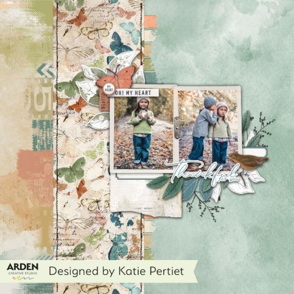 PRÓXIMAMENTE-Papeles Scrap Amber Ledgers 12x12", Katie Pertiet - Arden Creative Studio - Imagen 4
