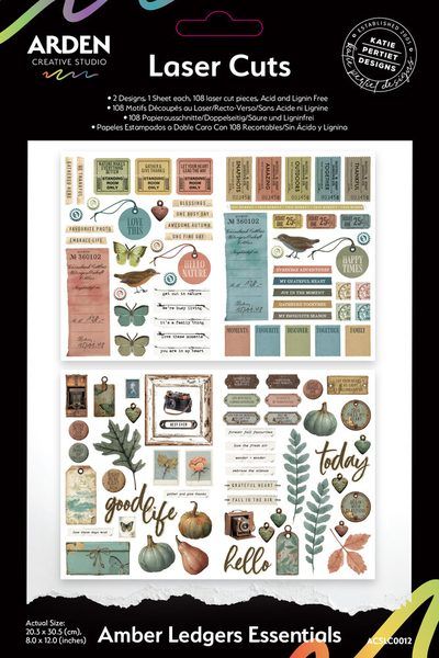 Die cuts Amber Ledgers Esentials - Arden Creative Studio