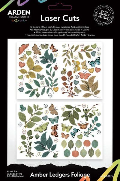 Die cuts Amber Ledgers para tus journals, mini album u otros proyectos de mixmedia y scrapbooking. - Arden Creative Studio