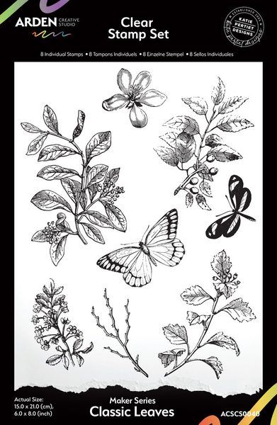 Sello Classic Leaves 6x8 - Katie Pertiet, arden Creative Studio