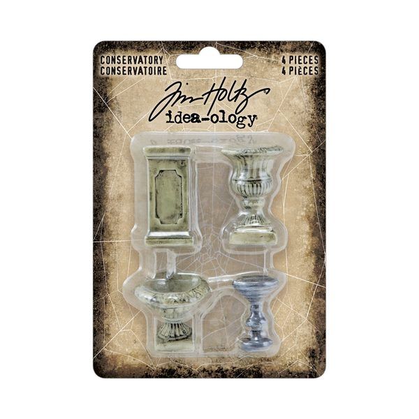 Tim Holtz Halloween decoración jarrones Idea-Ology