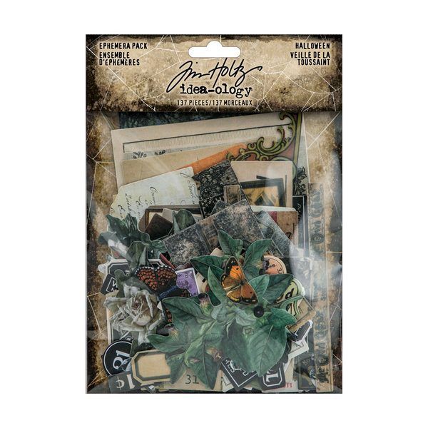 Tim Holtz Halloween set ephemera Idea-Ology