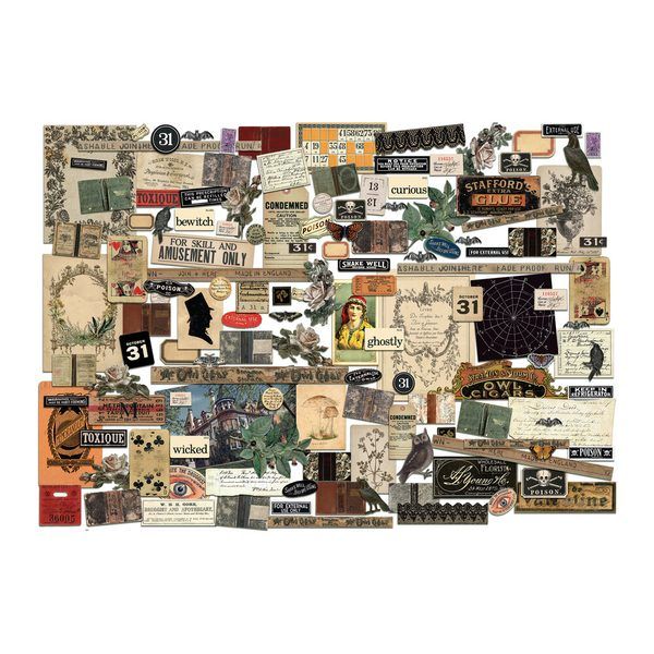 Tim Holtz Halloween set ephemera Idea-Ology - Imagen 2