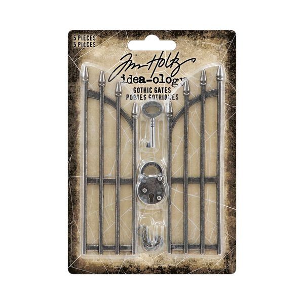 Tim Holtz Halloween decoración reja gótica Idea-Ology