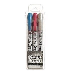 Distress Crayons Holiday Set 5 Pearl - Tim Holtz para Ranger (3 colores)