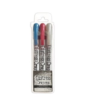 Distress Crayons Holiday Set 5 Pearl - Tim Holtz para Ranger (3 colores)