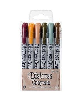 Distress Crayons Set 10 - Tim Holtz para Ranger (6 colores)