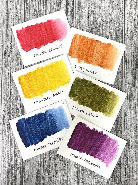 Distress Crayons Set 2 - Tim Holtz para Ranger (6 colores) - Imagen 2