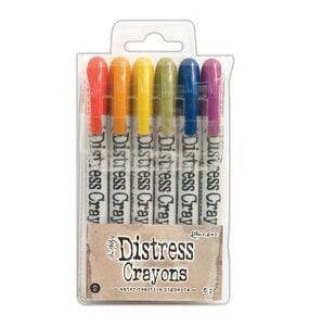 Distress Crayons Set 2 - Tim Holtz para Ranger (6 colores)