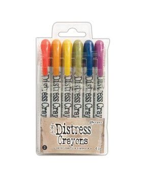 Distress Crayons Set 2 - Tim Holtz para Ranger (6 colores)